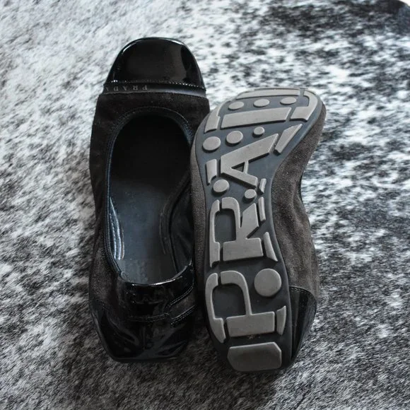 靴 PRADA SPORT Logo ballet shoes BLACK s-l400.jpg